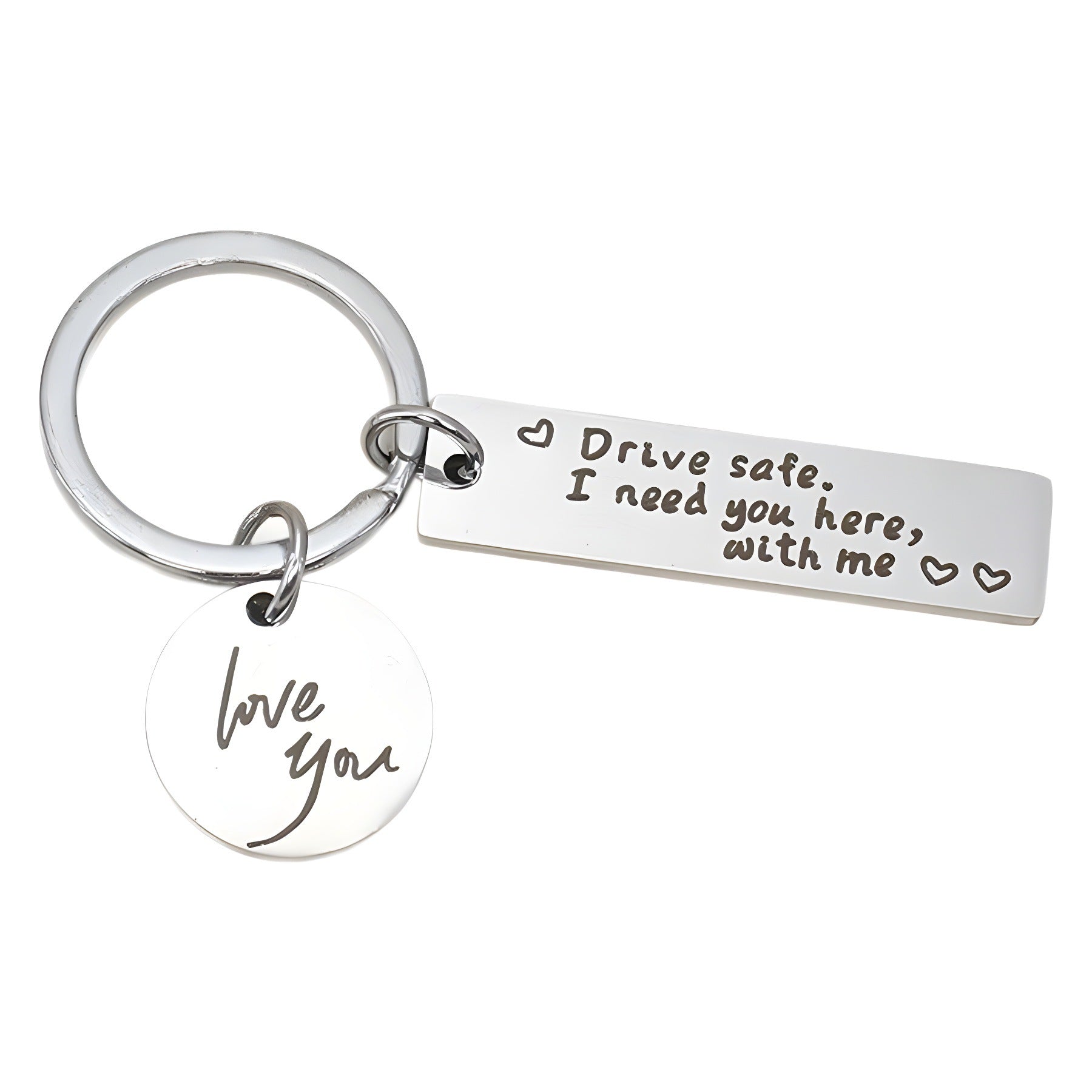 Wholesale Good DrIvIng DrIve Safe I need you here with me StaInless Steel KeychaIn