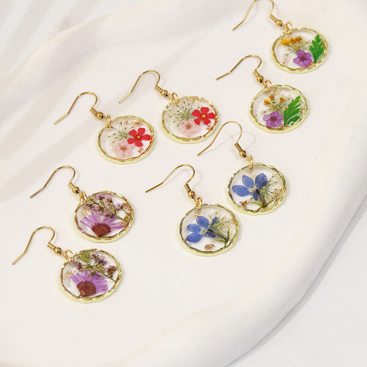 Wholesale  6pcs/pack  Moon Flower Series Earrings