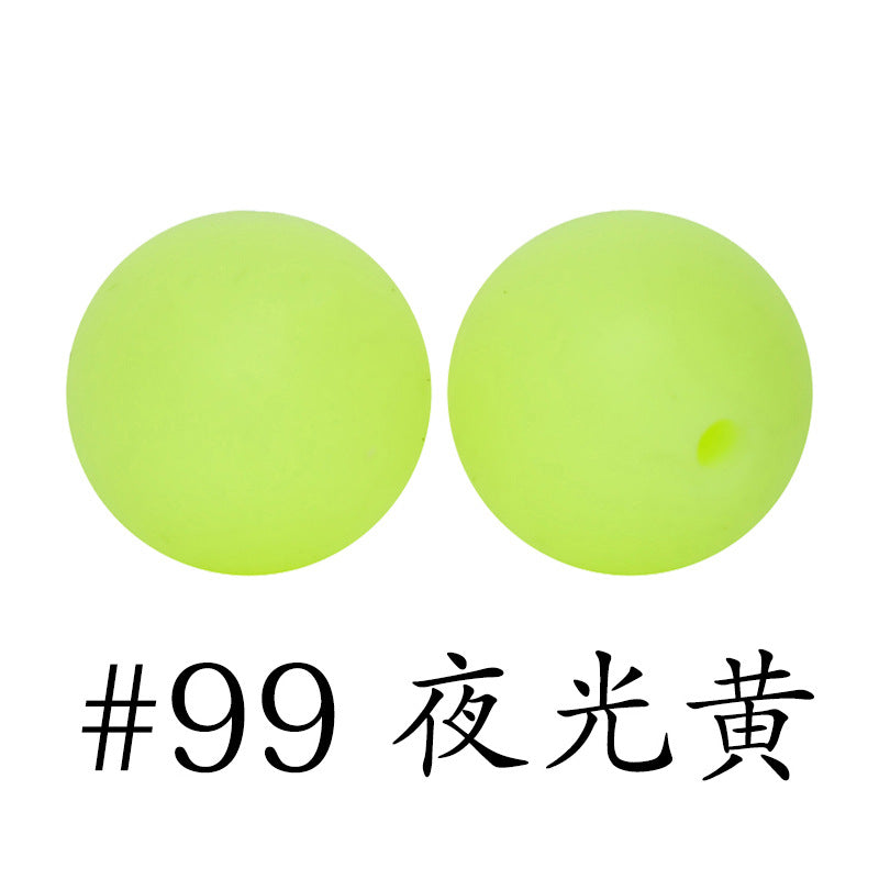 Wholesale 50pcs 16mm Print Silicone Beads Colorful Silicone Water Transfer Beads