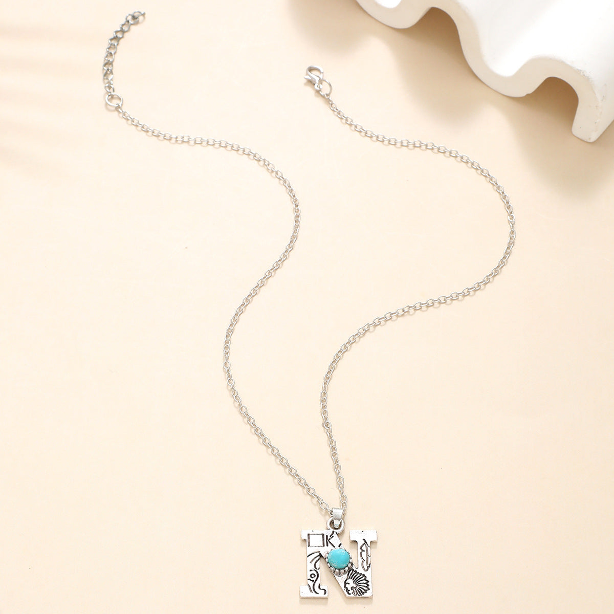 Wholesale Alloy English letter necklace western style