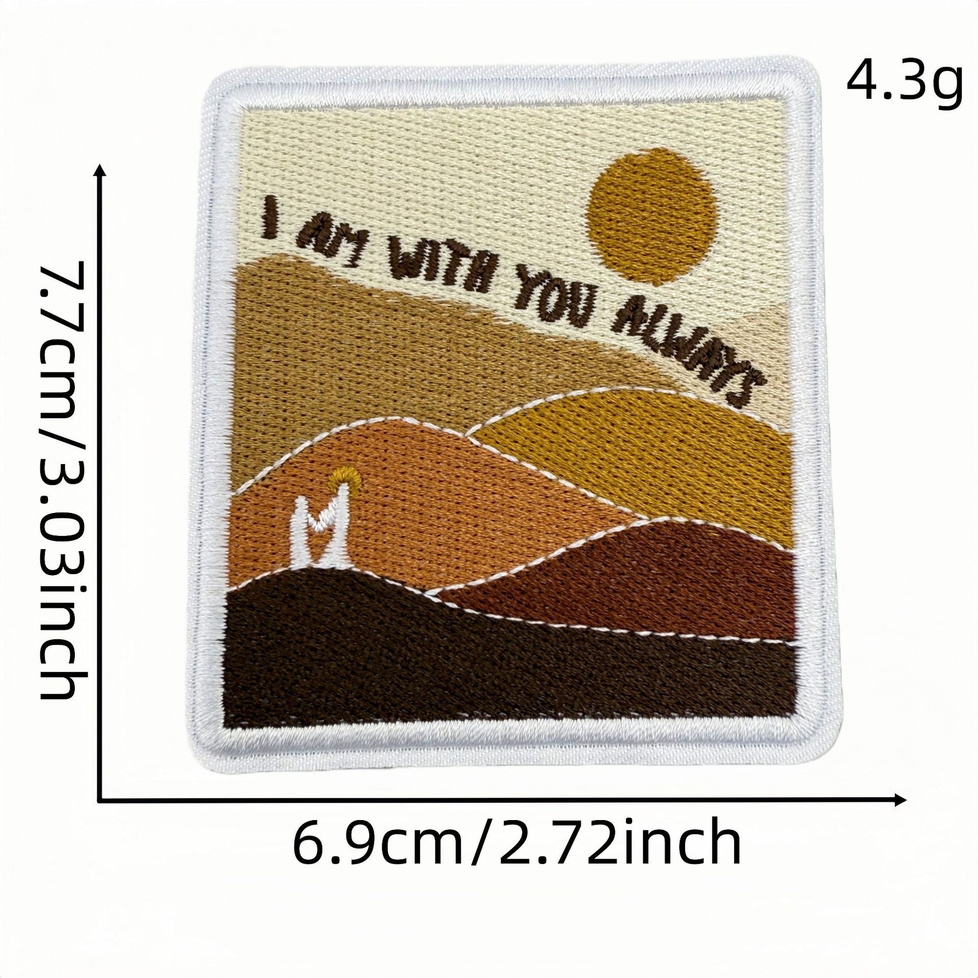 Wholesale Polyester Embroidered Patches Bohemian Cartoon English Iron On Badges For DIY Craft Supply