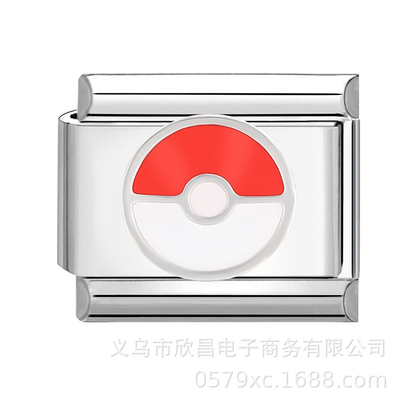 Wholesale Italian Charm Bracelet 9mm DIY Disassembly Stainless Steel Retro Brace Bracelet