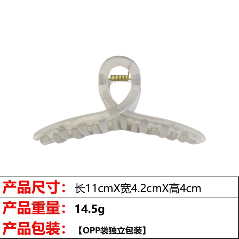 Wholesale Jelly color ribbon cross shark clip