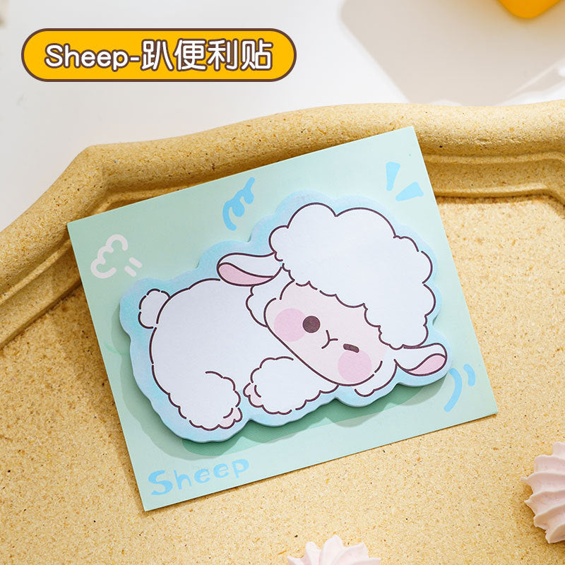 Wholesale Cartoon variety of animals tearable adhesive Sticky Note