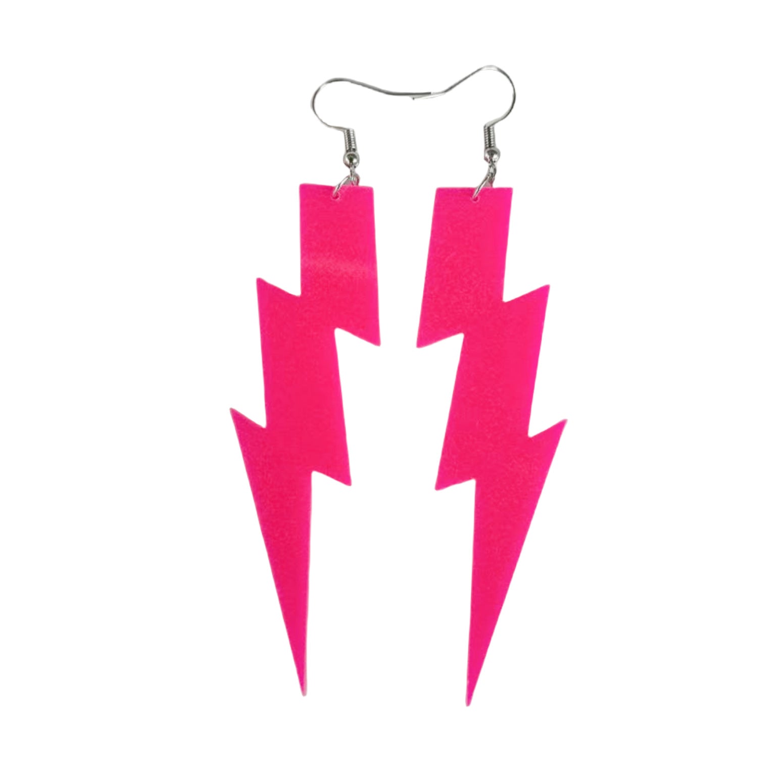 Wholesale Fluorescent Five-pointed Star Small Lightning Acrylic Earrings