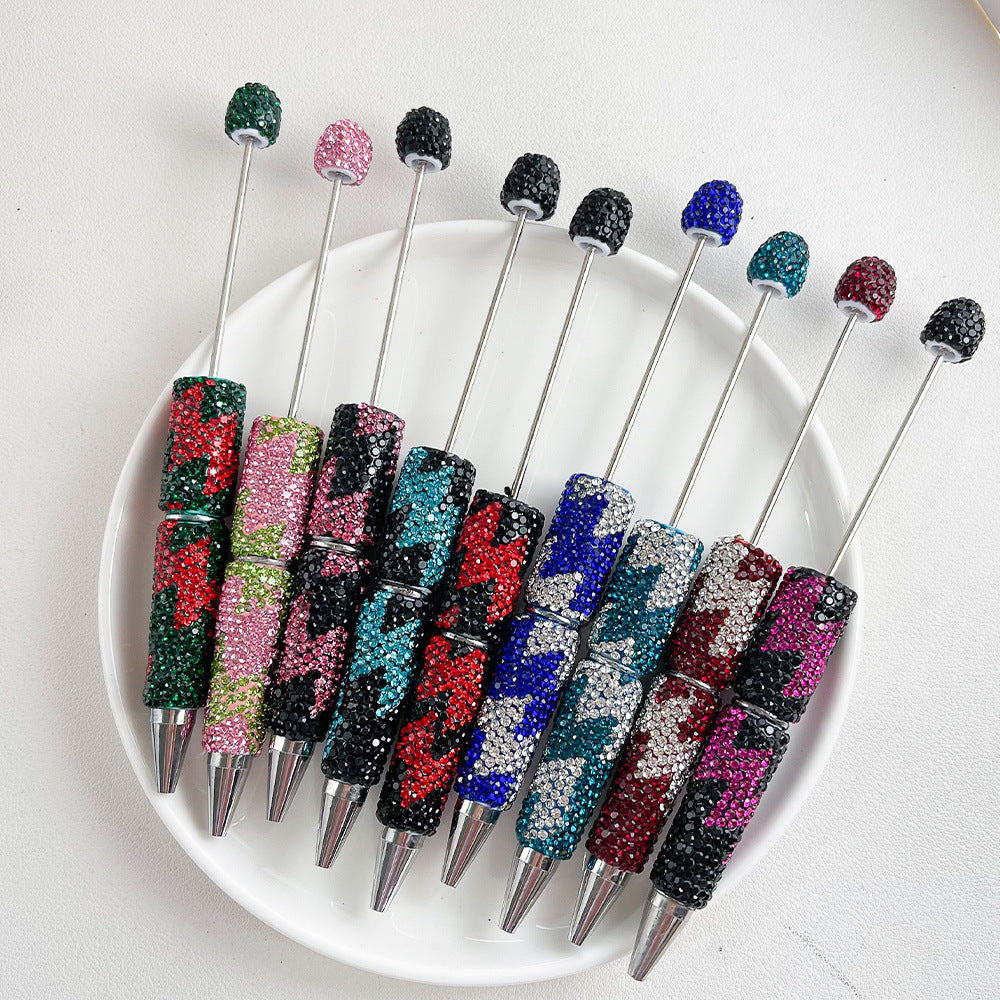 Wholesale 5pcs  Multicolor Gradient Full-diamond Fancy Beadable Pens