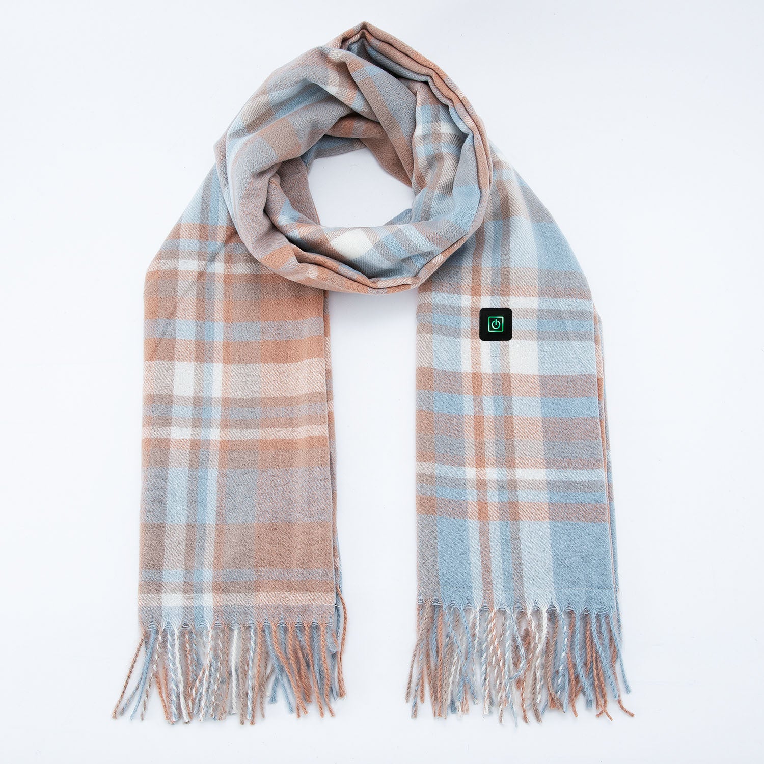 Wholesale Imitation Cashmere Heating Solid Color Smart Electric Heating Scarf