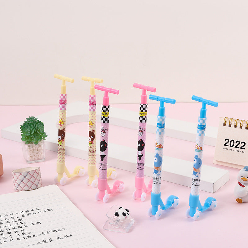 Wholesale Plastic Scooter Shape Ballpoint Pen