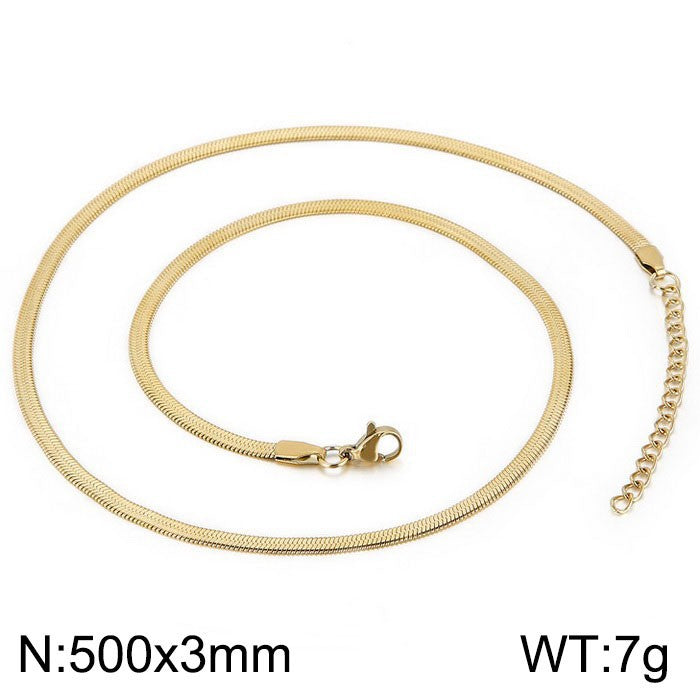 Wholesale personalized blade titanium steel necklace bracelet