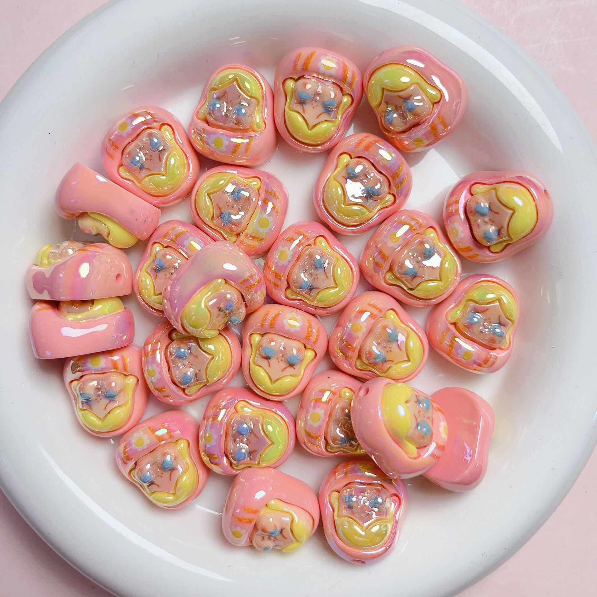 Wholesale Acrylic Uv Colorful Three-dimensional Cartoon Beads