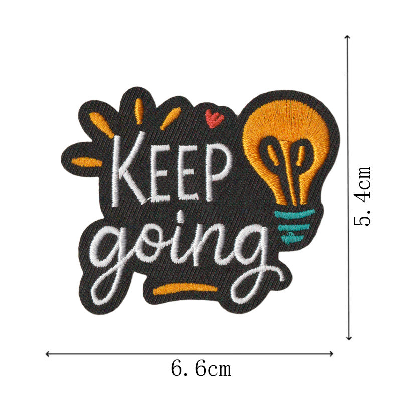 Wholesale Black And White Embroidered Letter Patches Chic DIY Craft Supply For Clothing Hats And Denim Decoration