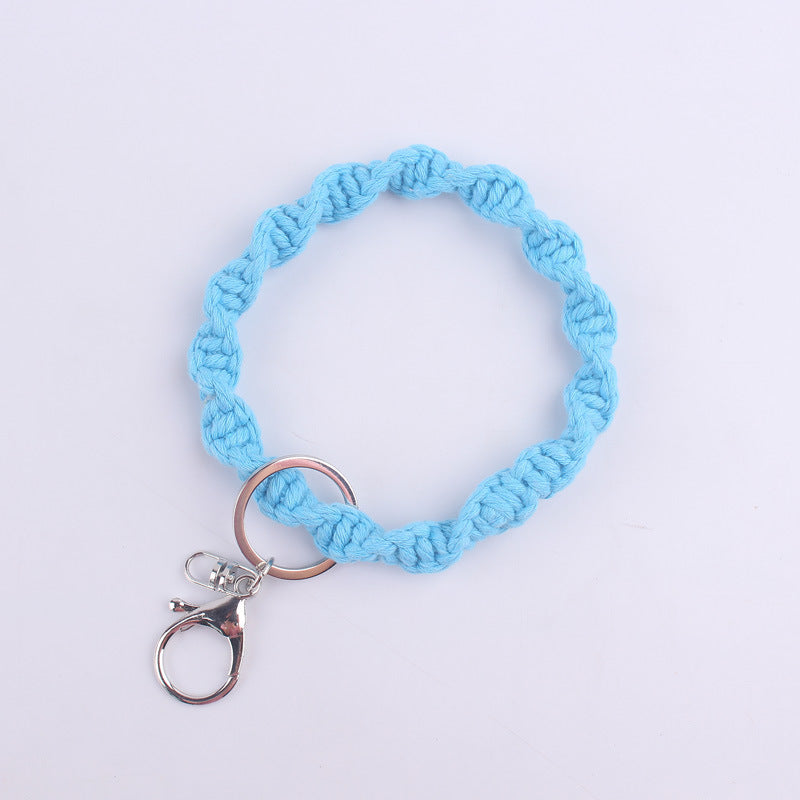Wholesale Handwoven Cotton Rope Keychain