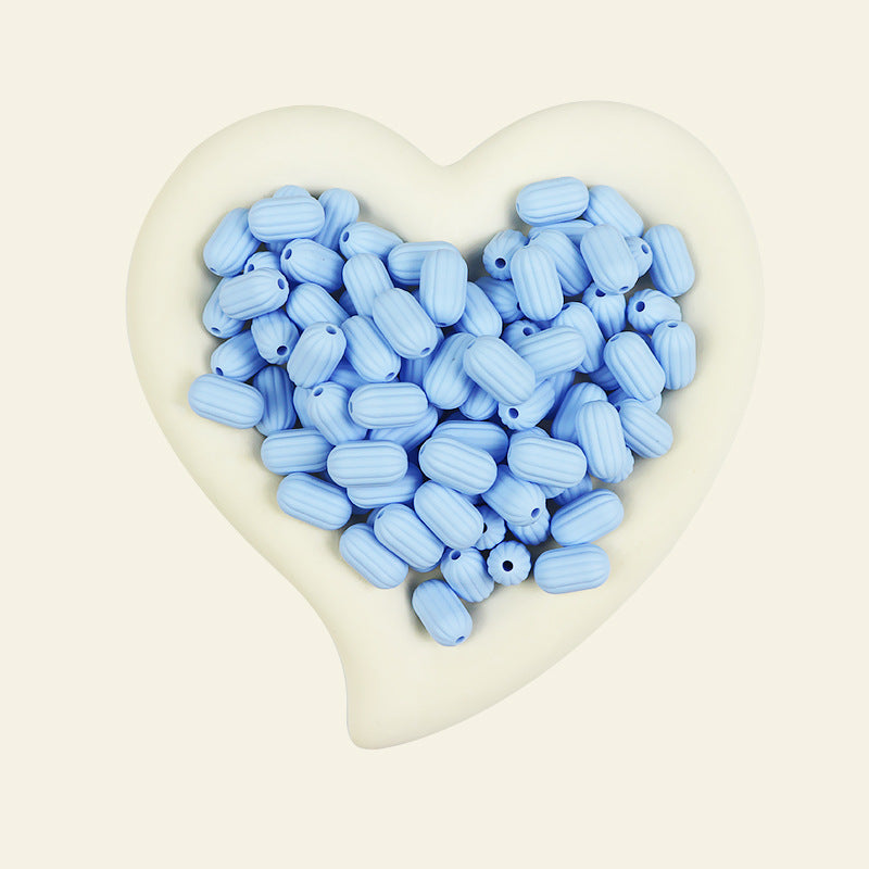 Wholesale 100pcs/pack Silicone Single Color Loose Bead DIY Bead Pen