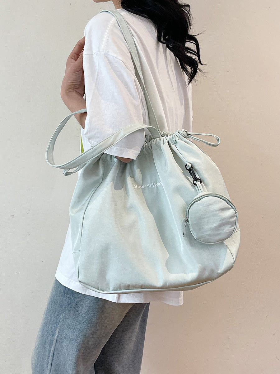 Wholesale Women's shoulder tote bag nylon handbag large capacity retro bag