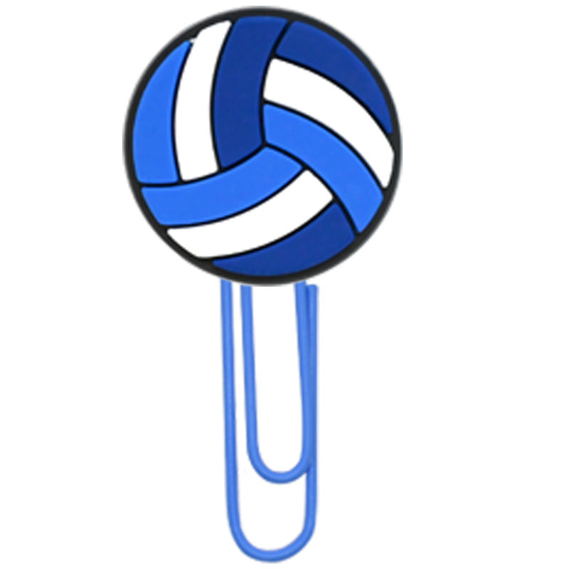Wholesale Random 50pcs Volleyball sports paper clip Bookmarks