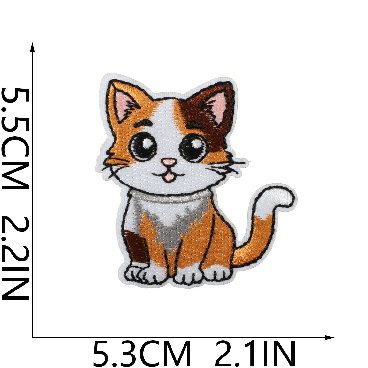 Wholesale Polyester Iron On Embroidery Patch Cat Party Cartoon Kitten Decorative Accent For Clothing Everyday Use