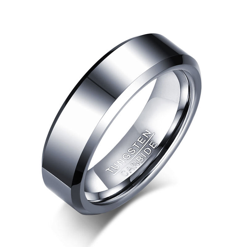 Wholesale Tungsten Steel Solid Color Men's Rings