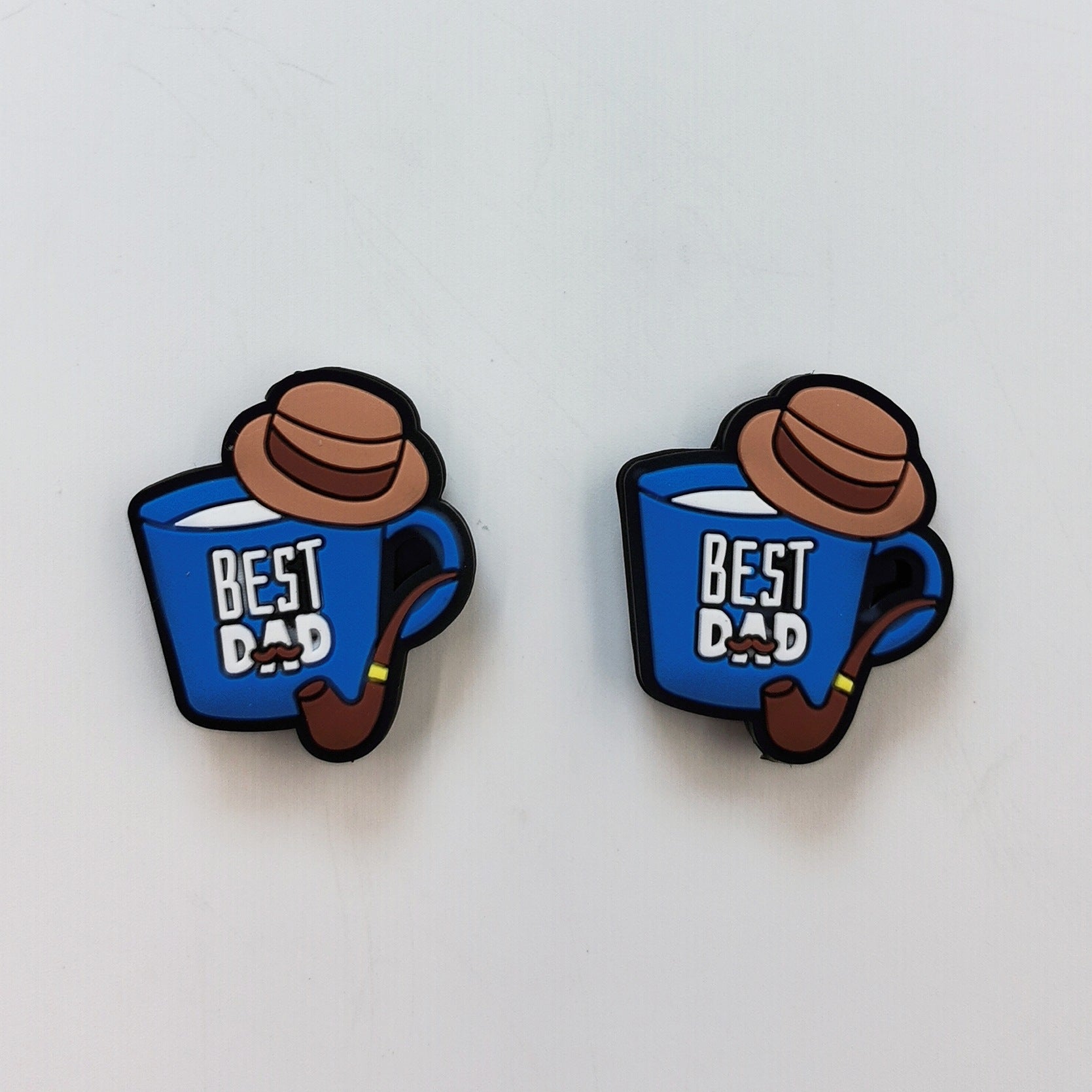 Wholesale 10pcs Father's Day Series Silicone Cartoon Beads