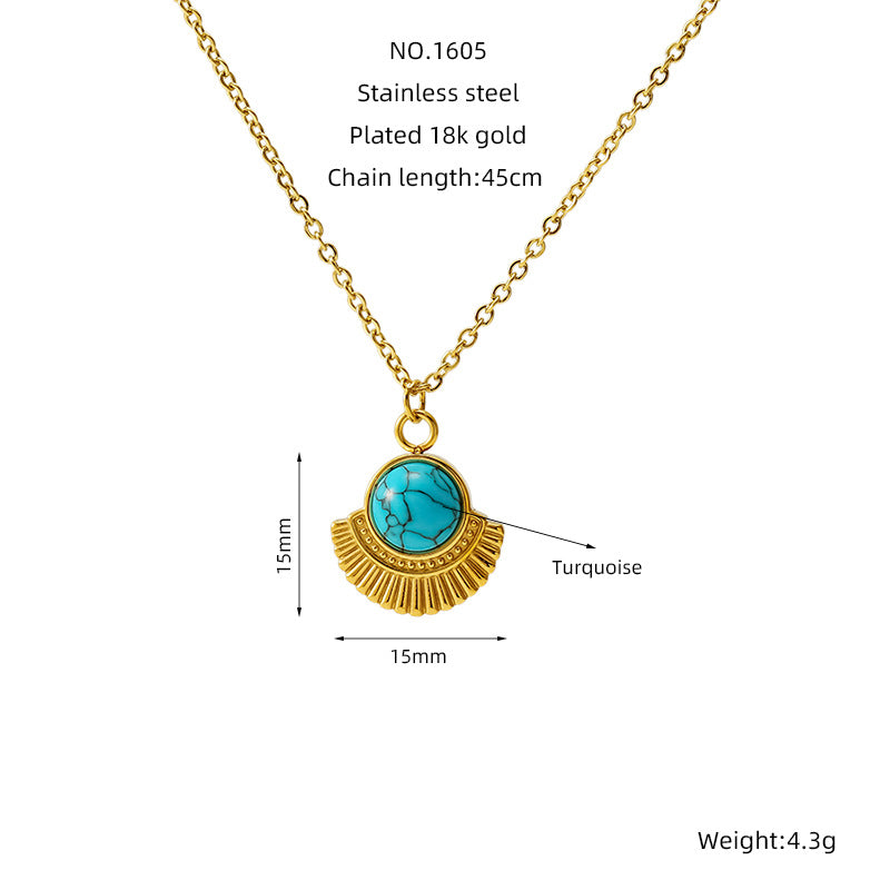 Wholesale Vintage turquoise clavicle necklace