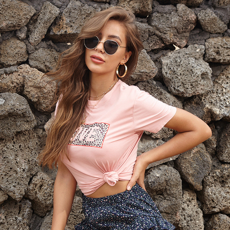 Wholesale Valentine's Day Polyester Printed Short Sleeves