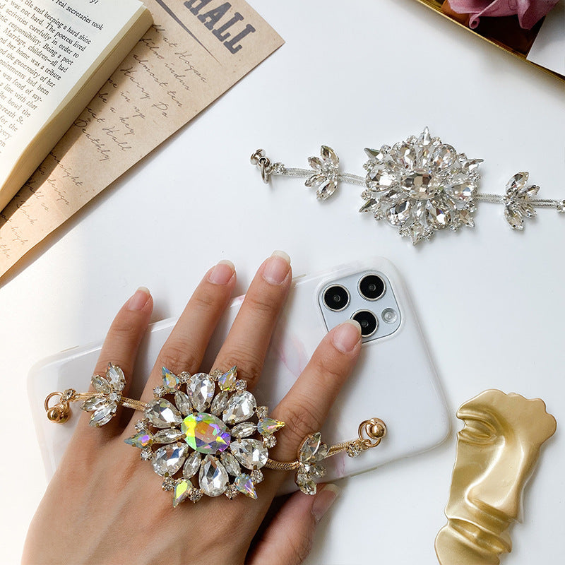 Wholesale Alloy Rhinestone Chain Phone Case Accessories Bracelet