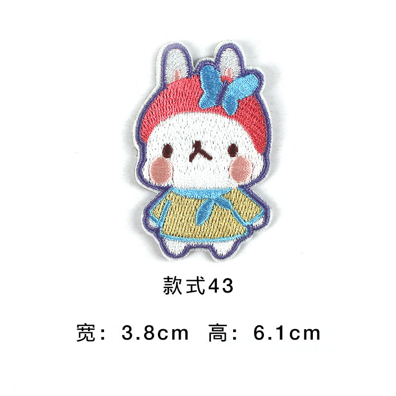 Wholesale Trendy Self Adhesive Astronaut Star Embroidered Patches Non Woven Fabric DIY Decorative For Bags Shoes Clothing Towels