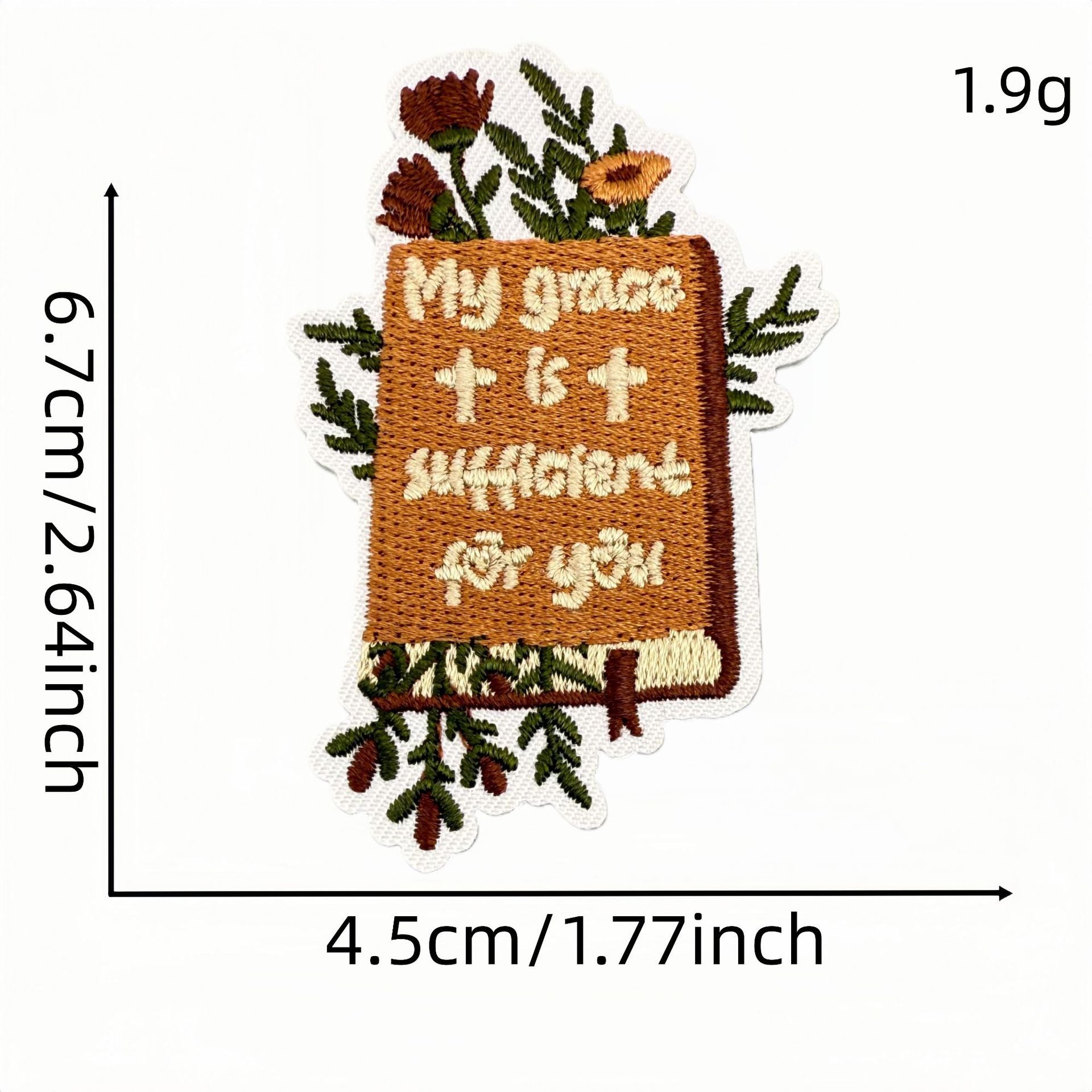 Wholesale Polyester Embroidered Patches Bohemian Cartoon English Iron On Badges For DIY Craft Supply