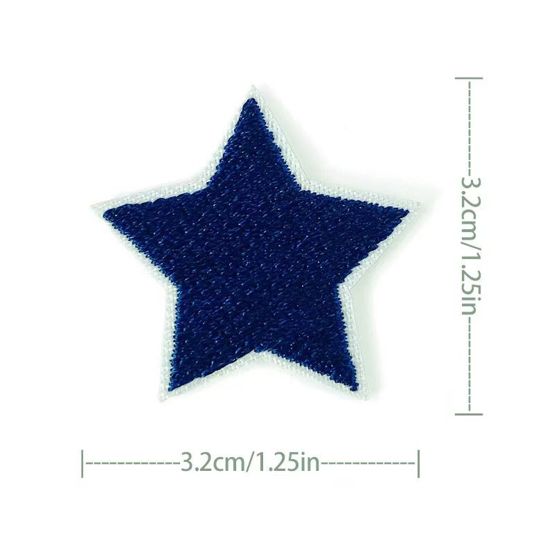 Wholesale Embroidered Star Patches 36 Pack Sew On Appliques For Clothing And Towels Fashion Accessory DIY Gift Resale