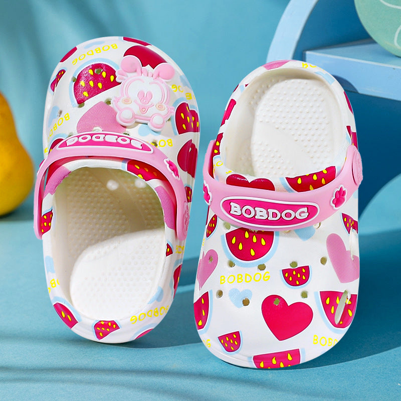 Crocs de caricatura al por mayor Cartoon Pvc Kids zapatillas