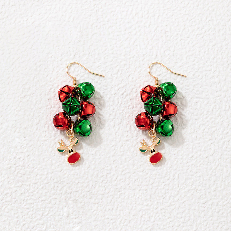 Wholesale Christmas Colorful Pearl Earrings