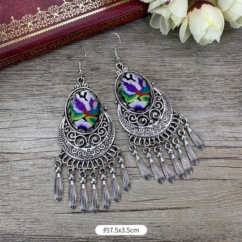 Wholesale Chinese Retro Alloy Earrings