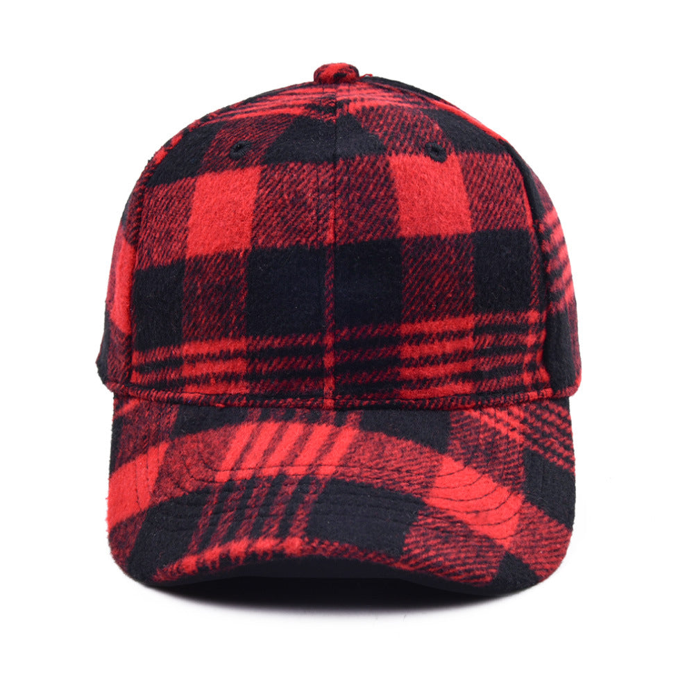 Wholesale Christmas Plaid Baseball Caps