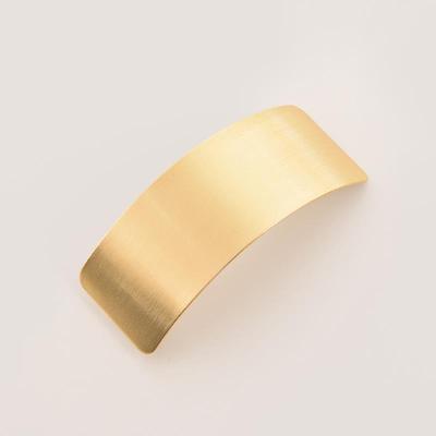 Wholesale Joker geometric metal brushed hair clip Amazon Minimalist cold wind back head ponytail spring clip