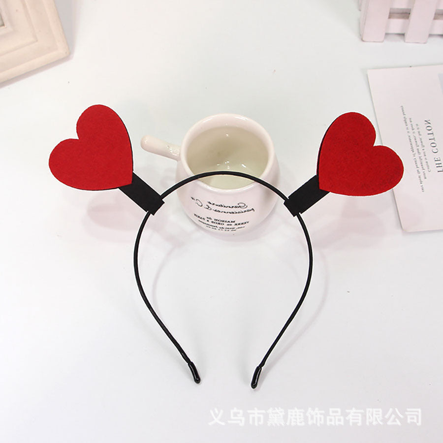 Wholesale 8pcs Valentine's Day Performance Festival Activities Dress Up Heart-shaped Headband