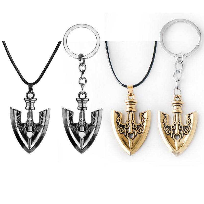 Wholesale Animation Surrounding Small Shovel Shovel Alloy Car Pendant Keychains