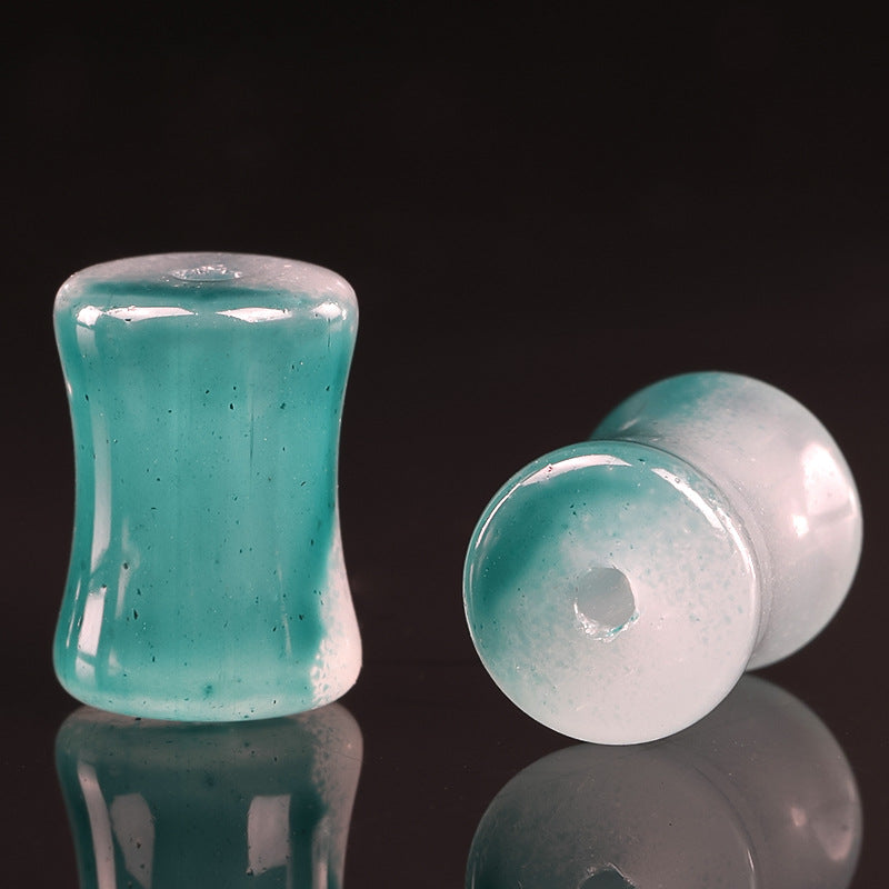 Wholesale 50PCS/PACK Gradient Two-color Bamboo Joint Glass Bead String