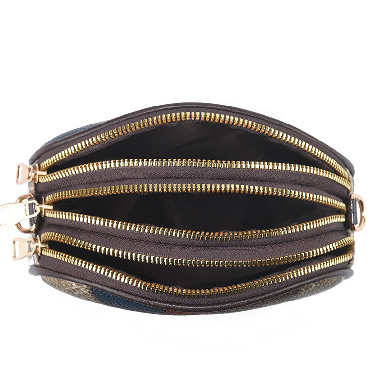 Wholesale Versatile Fashion Crossbody Bag Soft Leather Three-Layer Shoulder Bag