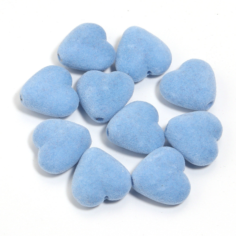 Wholesale 10pcs Acrylic  Series Peach Heart Large Hole Beads