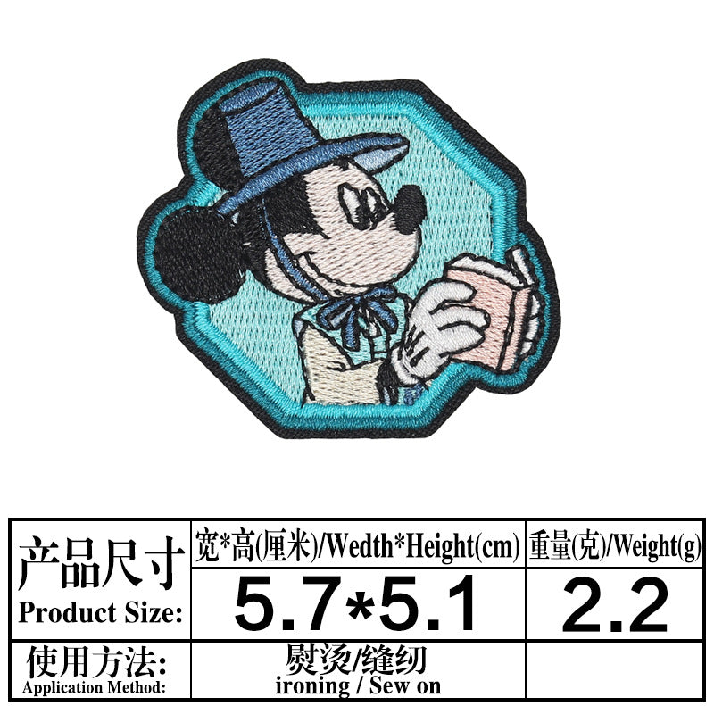 Wholesale Round Cartoon Mouse Embroidered Patch For Clothing Bags And Towels A Chic Decorative Accent OLY Exclusive