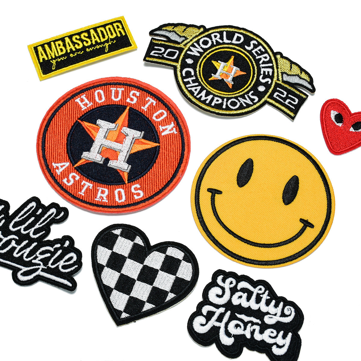 Wholesale Stylish Embroidered Twill Patches 10 Pack For Towels Clothing Bags And DIY Craft