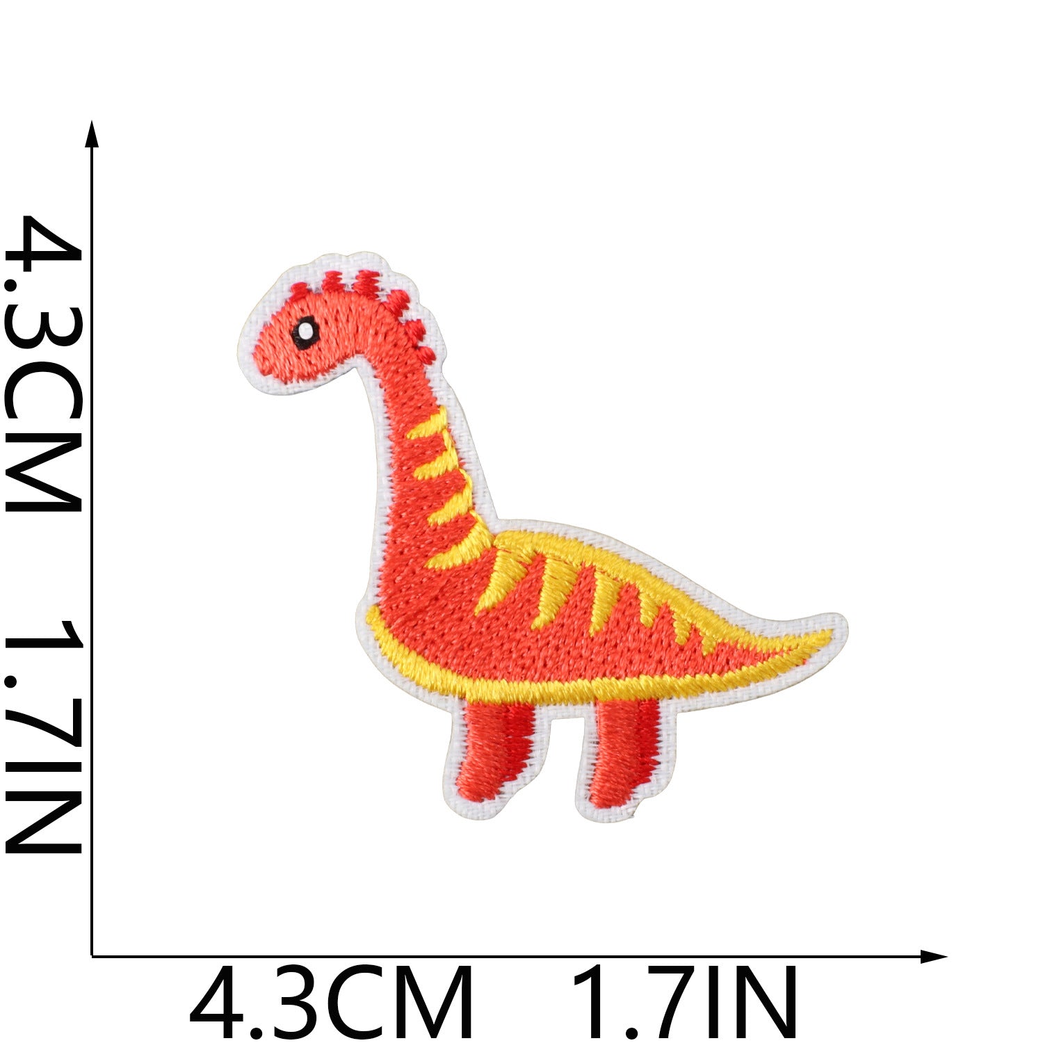 Wholesale Fashion Dinosaur Embroidered Iron On Patches For Kids Clothing Decorative Accent Gift