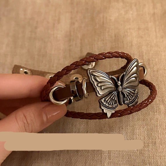 Wholesale Cowhide Woven Bohemian Style Bracelet