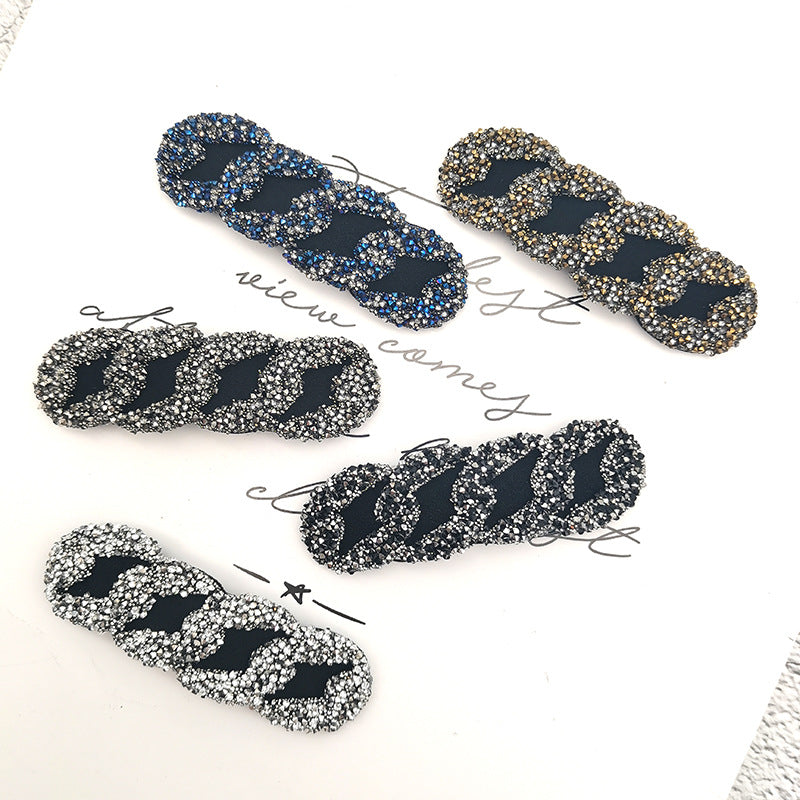 Wholesale Simple Rhinestone Hair Clips