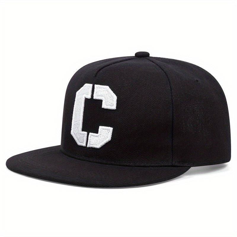 Wholesale Flat Street Embroidery Letter C Hip Hop Hat