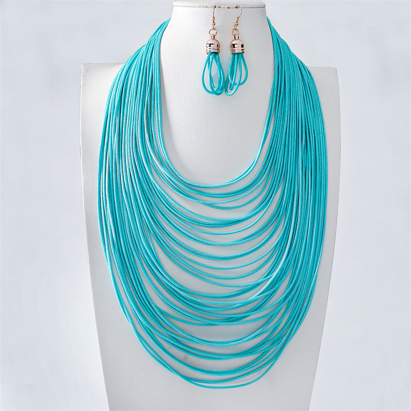 Wholesale New Hand-woven Multi-layer Necklace