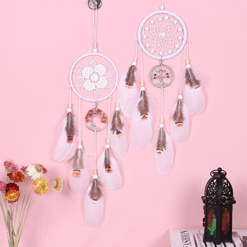 Wholesale Indian Retro Style Colorful Tree of Life Aerial Hanging Dream Catcher