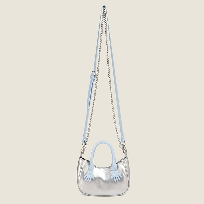 Wholesale PU Cute Small Handbag Mini Bag Double Chain Crossbody Handbag