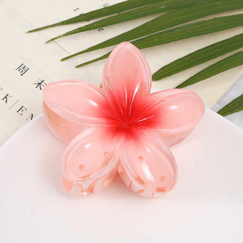 Wholesale colorful acrylic frangipani hairpins