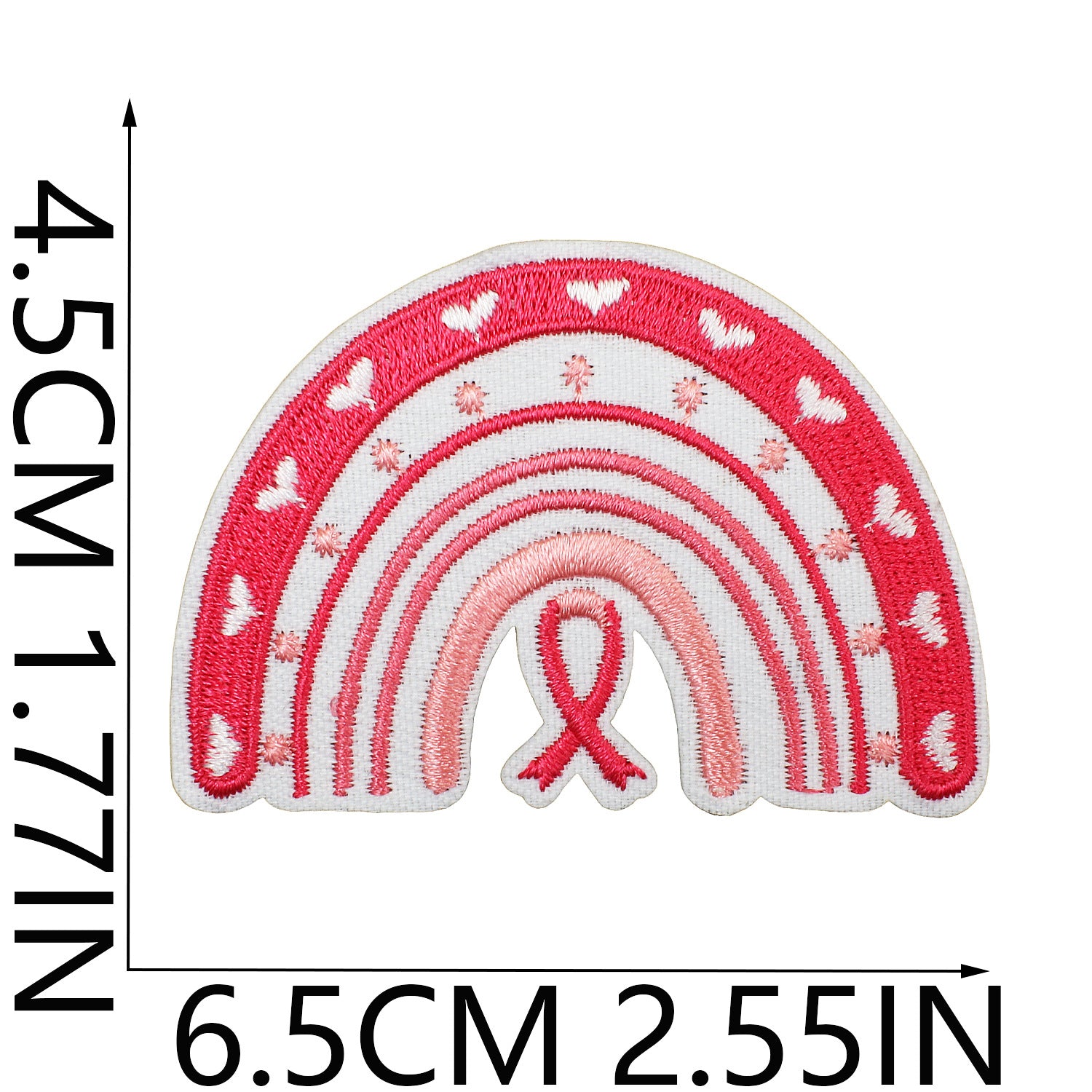 Wholesale Health Day Care for Women Pink Embroidery DIY Patches