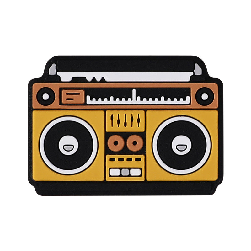 20pcs/pack Music Series Silicone Beads Loose Beads DIY Jewelry